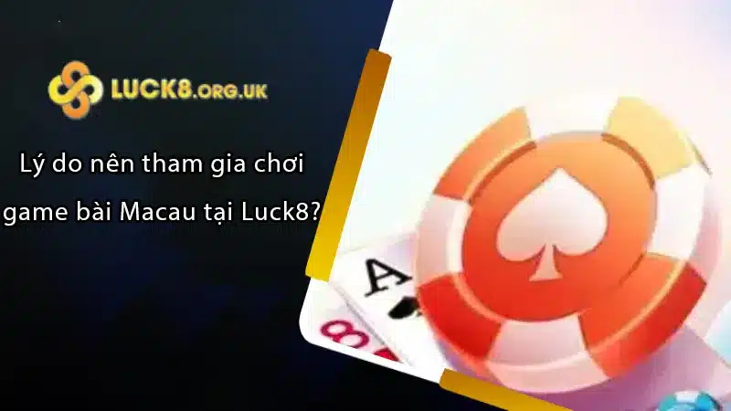 Lý do nên tham gia chơi game bài Macau tại Luck8?